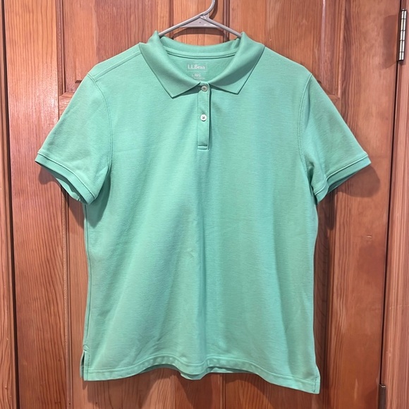 L.L.Bean women’s short sleeve polo size large . - Picture 1 of 7
